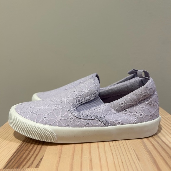 Lavender Floral Slip-On Shoes - Picture 5 of 9